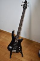 Gear4music E-Bass schwarz inkl. Gigbag / Tasche