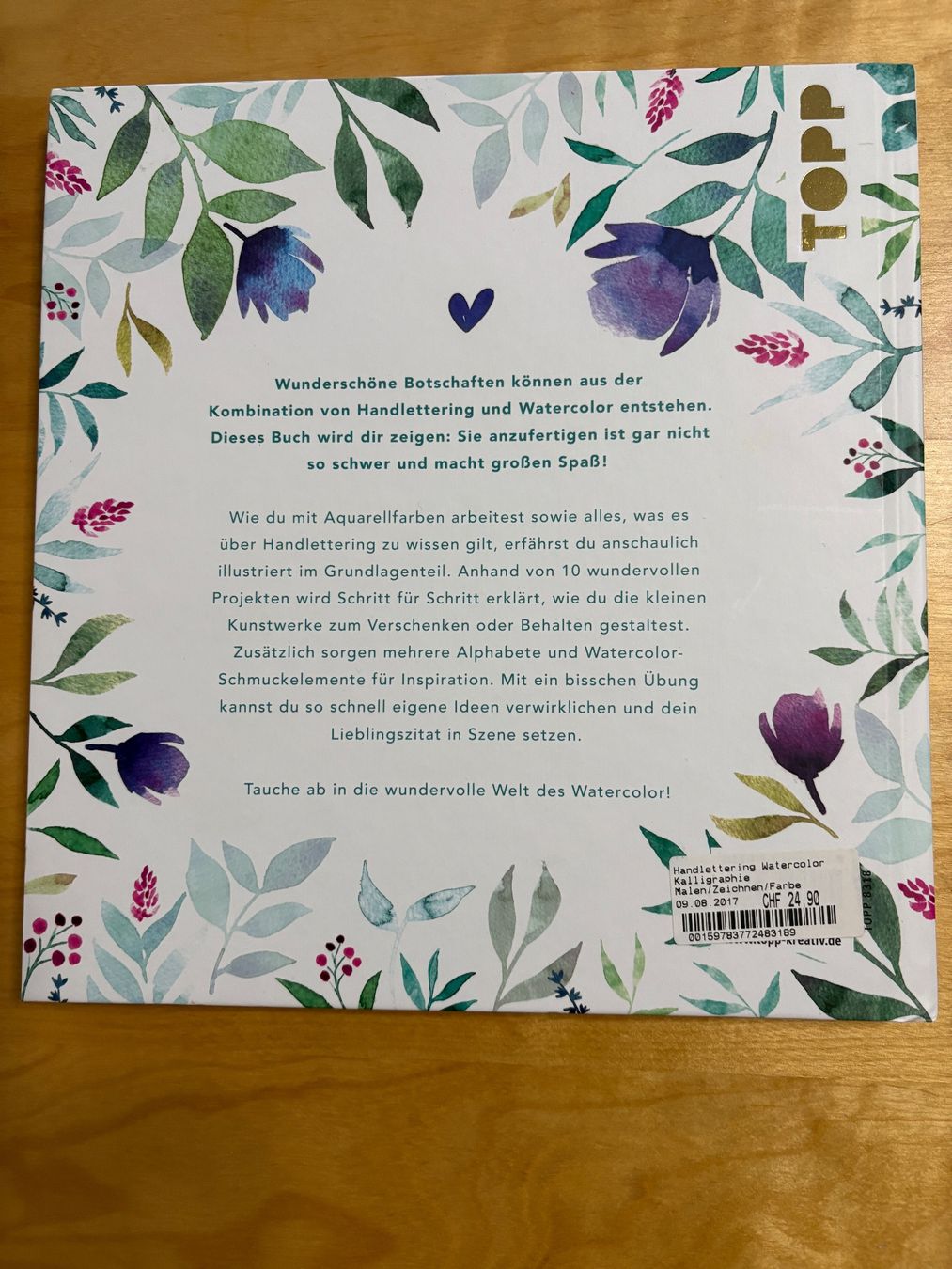 Bücher: Handlettering Watercolor Buch – Gebraucht aus Auenstein von 5222 1