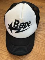 Trucker Cap A Bathing Ape schwarz weiss guter Zustand