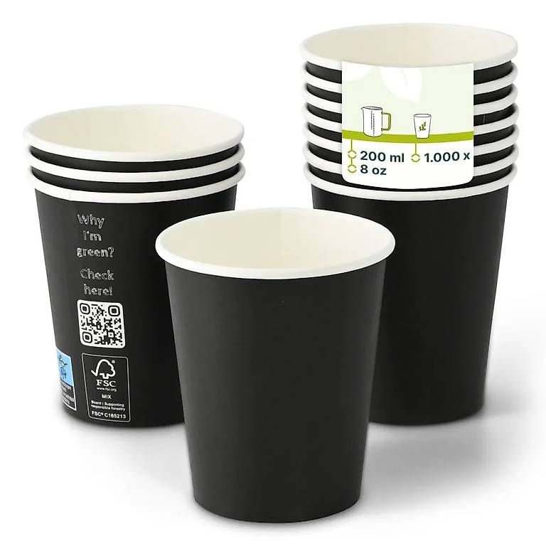 Contenitori & Simili: 2000 Pappbecher PLA / neu / Take Away / Café – Usato da Zürich venduto da aaaalex_13 2