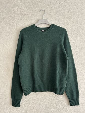 Pull Uniqlo Homme Laine 100% Vert Forêt Taille S - Hiver