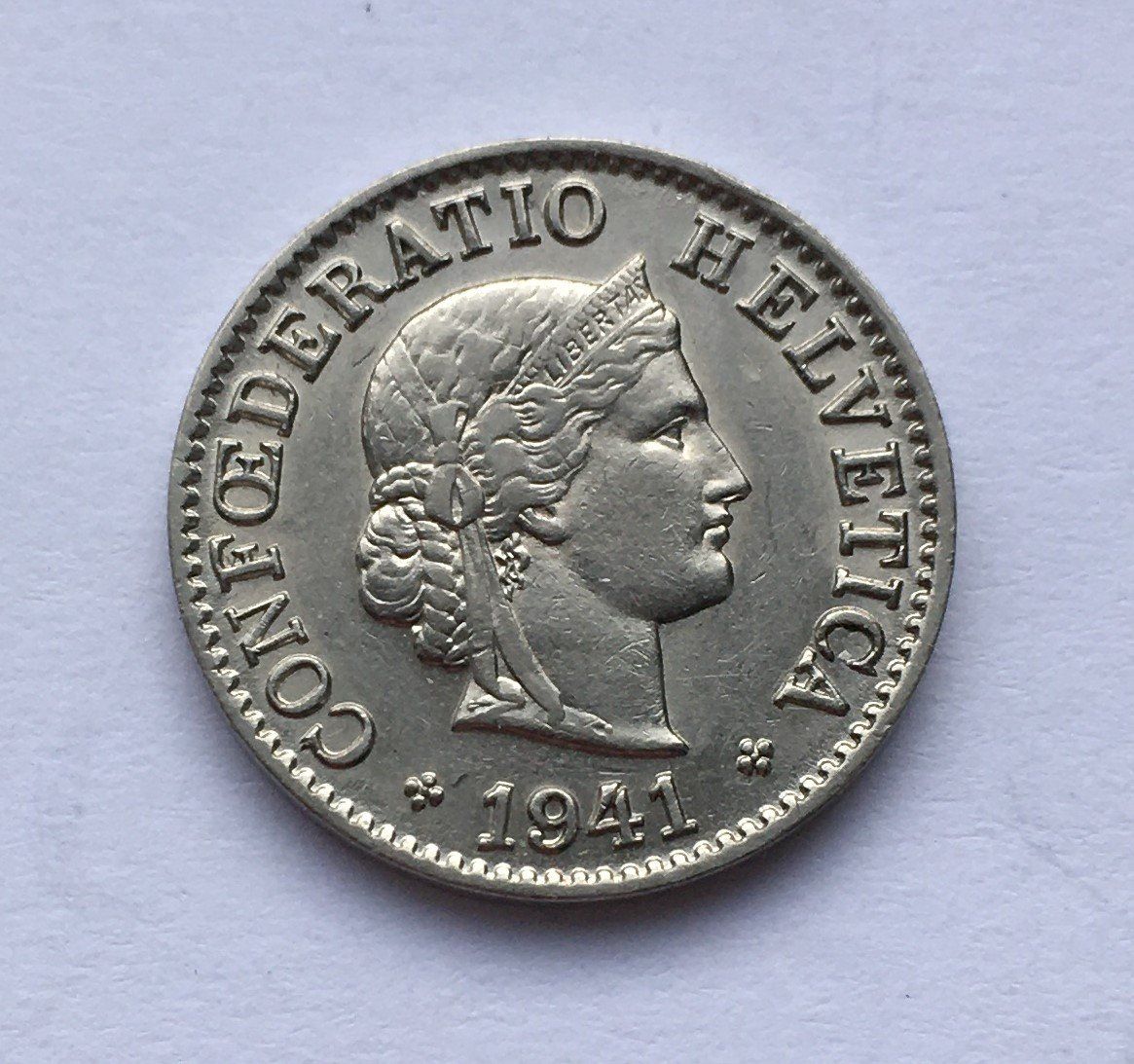 Tutti le monete: 1941 5 Rappen -unz – Usato da Kirchberg SG venduto da Zenhad69