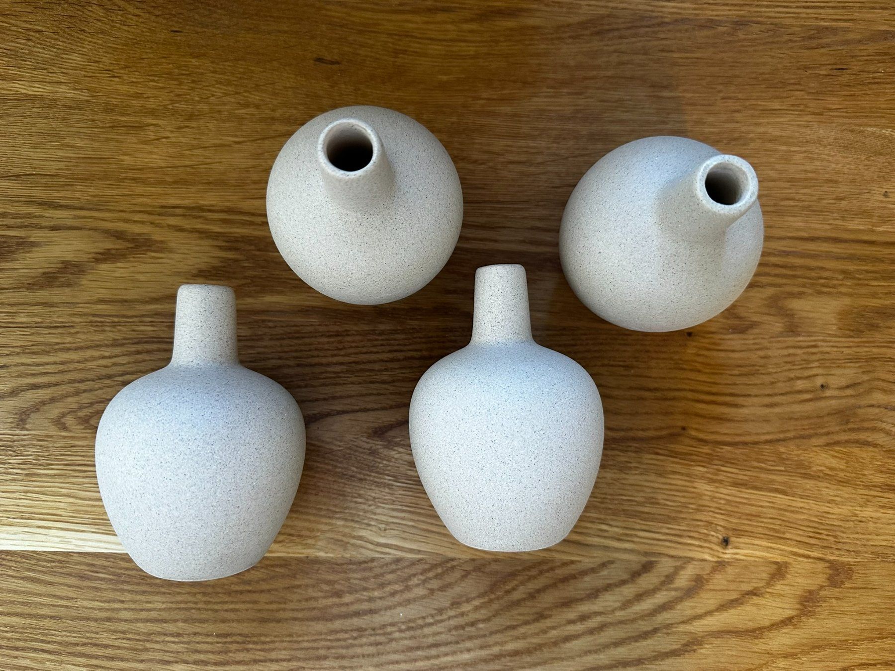 Vasi & Recipienti: 4 mini-vases JYSK AMUNDSEN – Grès beige mat – Nuovo (secondo la descrizione) da Onnens FR venduto da grospatapouf 1