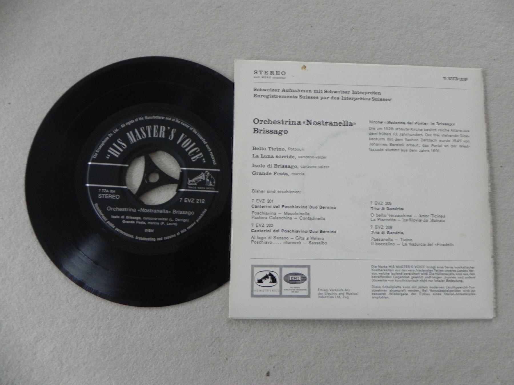 Dischi in vinile: Volksmusik Single Orchestrina Brissago – Usato da Siebnen venduto da krimsie 1