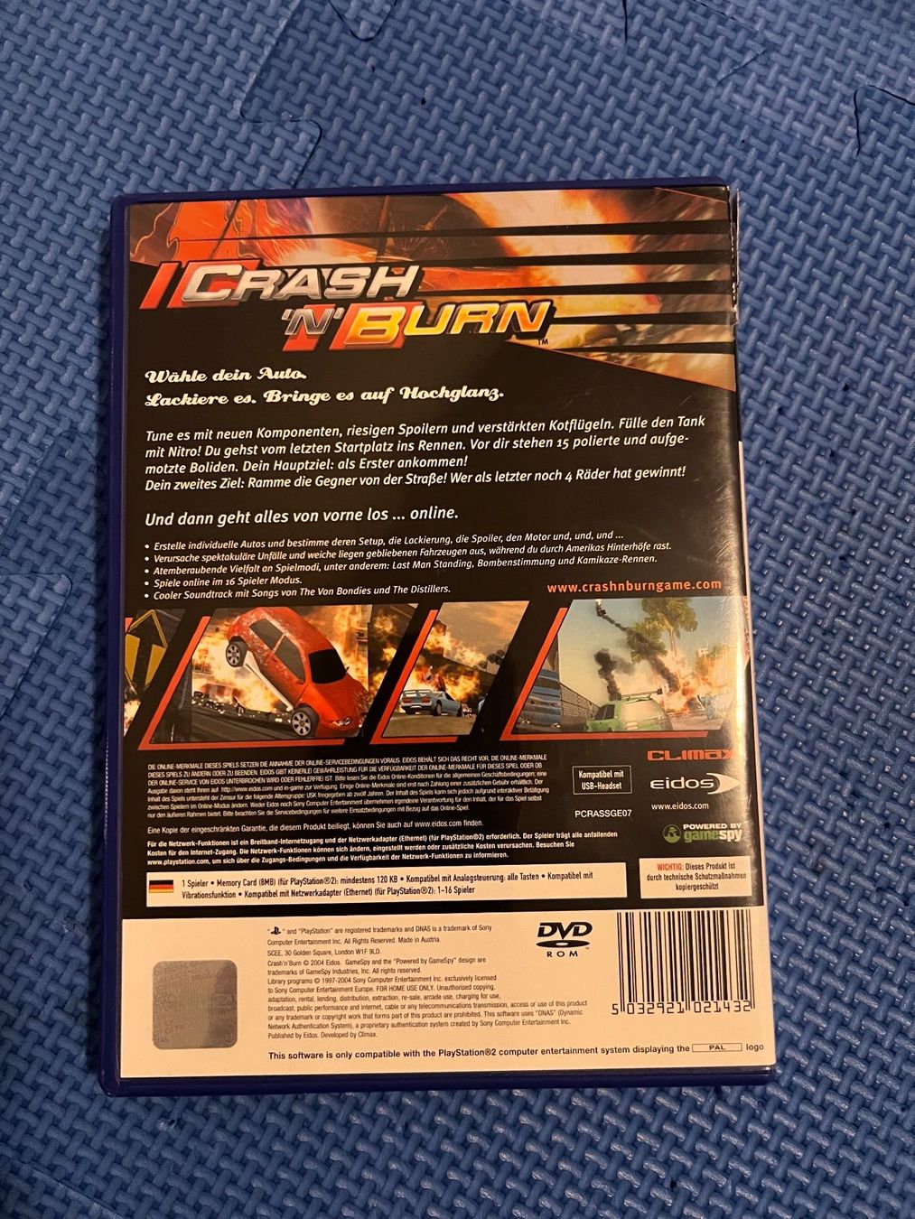 Sony Giochi: Crash n Burn Playstation 2 PS2 – Usato da Gossau SG venduto da schlitzerdemon 2