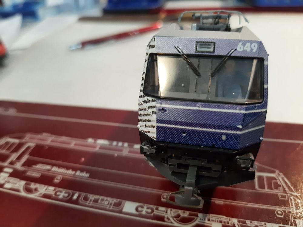 Bemo Modelleisenbahnen: Bemo H0m 1259 149 RhB Ge 4/4 III 649 Lavin "20 Min" Digital – Gebraucht aus Thun von Schwarzsee48 3