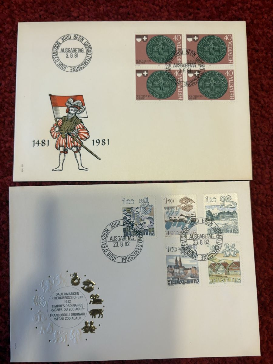 Tous les timbres: Briefmarke 2h – D'occasion à Murten par Tzaugg 1