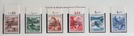 A34A) Nr. 23-28, Courrier du Bureau  postfrisch Kt 35