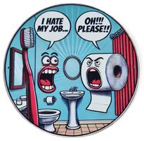 I hate my job  - Blechschild  (neu/OVP)