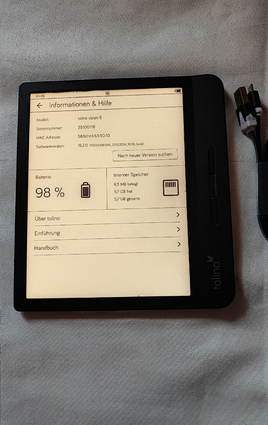 Tolino Tablet PC: Tolino Vision 5 - eBook-Reader – Usato da Zollikofen venduto da zar_j67f 4