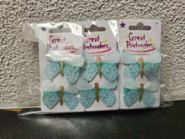 Neu - Haarclip Schmetterling 6 Stk.