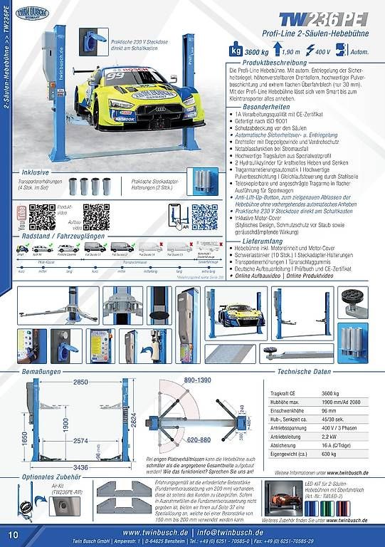 Piattaforme elevatrici & Crick: Pro Autolift Set Werkstatt Set Pro Grau – Nuovo e nell'imballaggio originale da Rüthi (Rheintal) venduto da Toptool-3 1