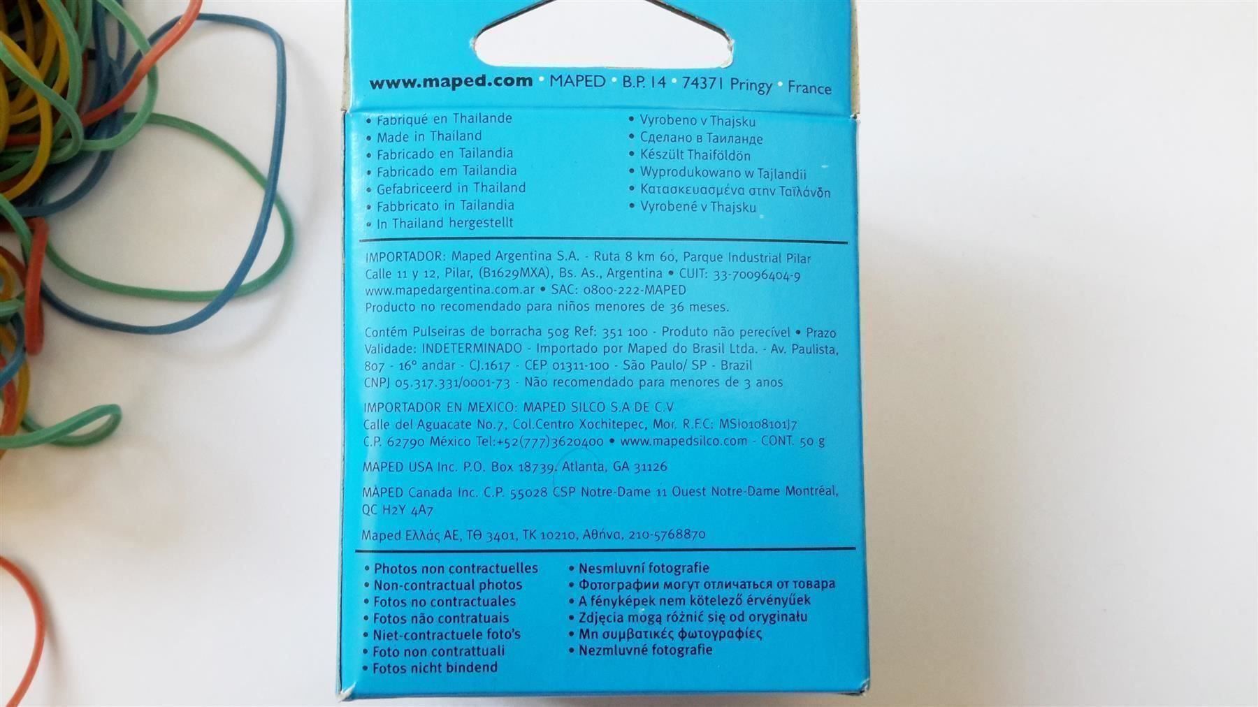 Nastri decorativi: Gummiringe, 50 g, 4 Grössen/Farben – Nuovo e nell'imballaggio originale da St. Gallen venduto da cointec 6