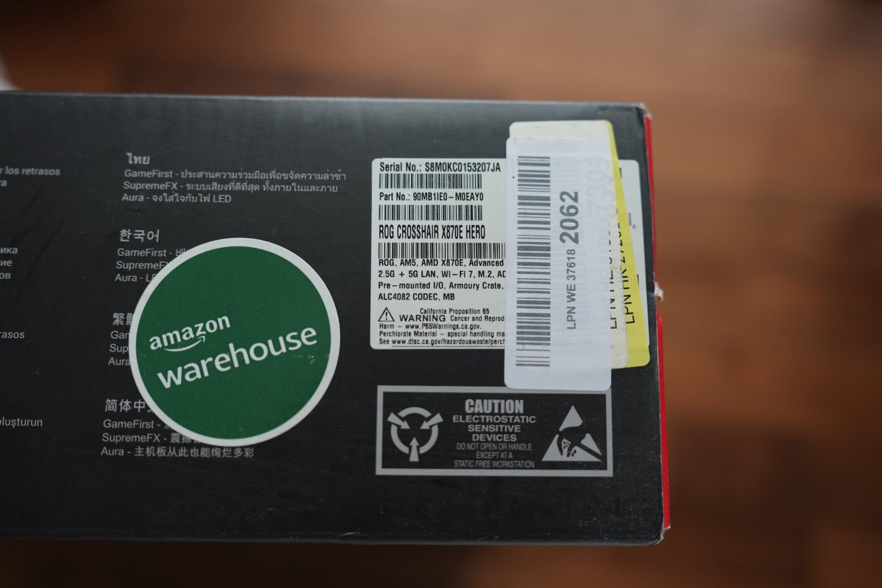 Asus Schede madri: Asus ROG Crosshair X870E Hero – Usato da Worb venduto da ane_w6sm 2
