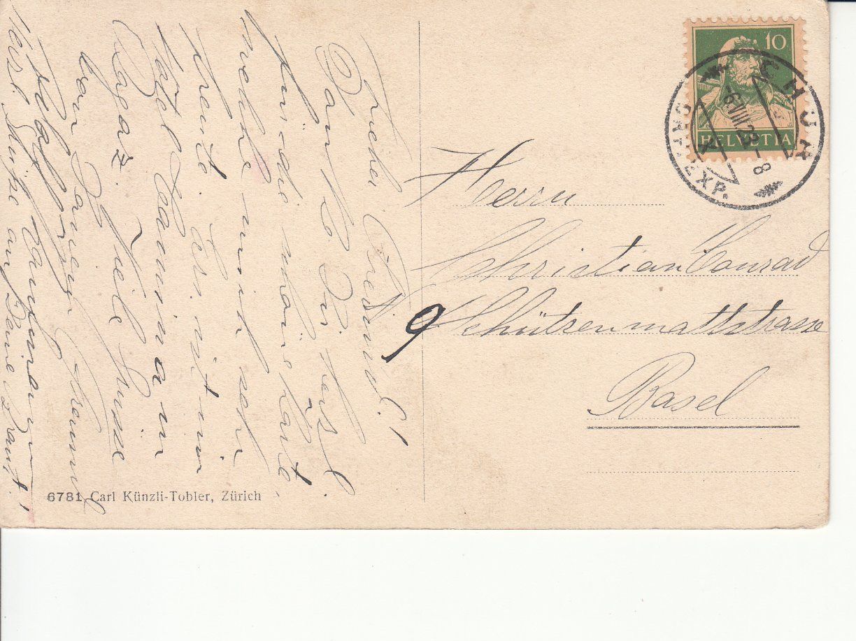Cartoline postali: Samaden 1923 – Usato da Bürglen TG venduto da StampGraf 1