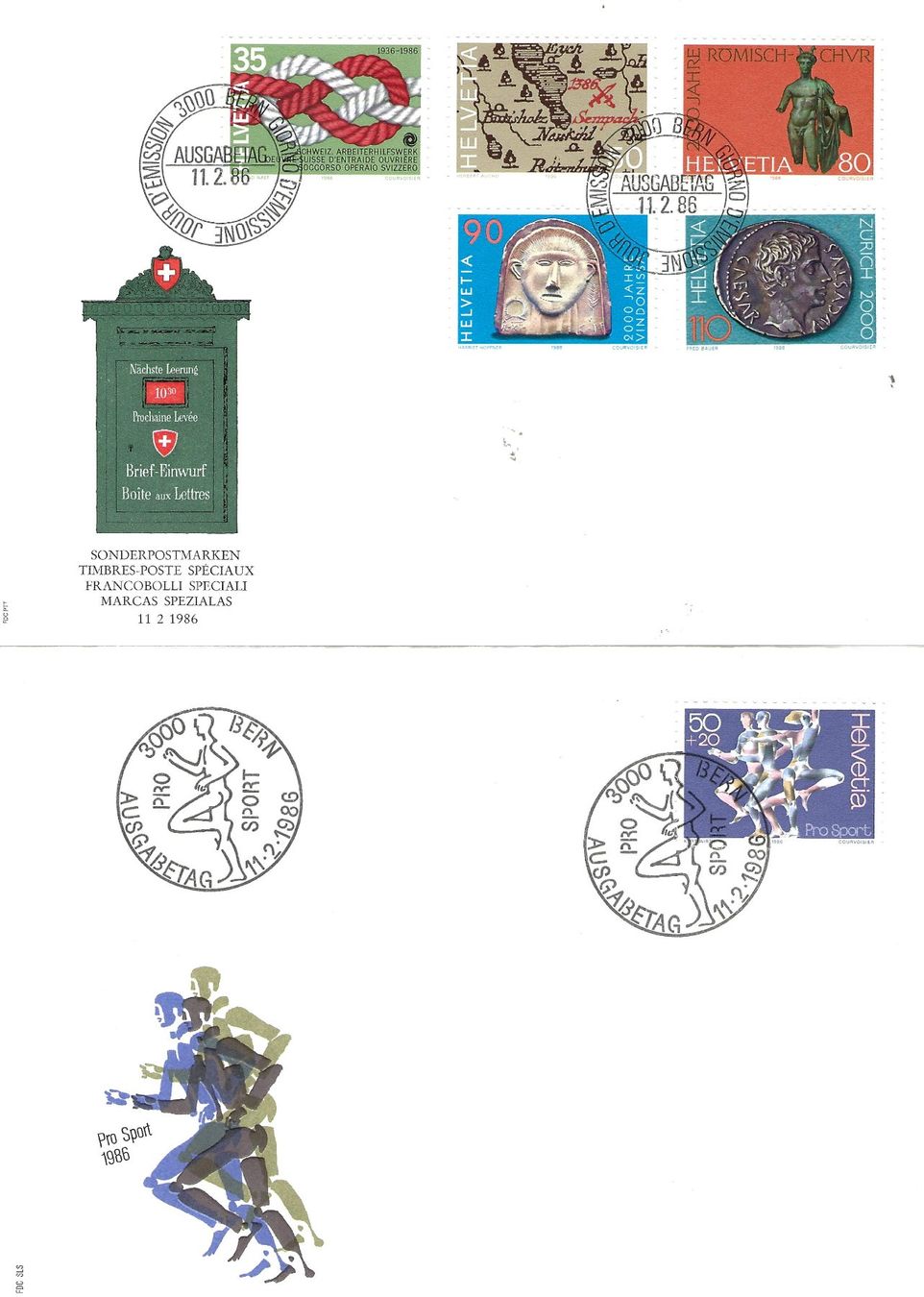 Buste & buste per spedizione: 9 FDC Briefe 1986 – Nuovo (secondo la descrizione) da Ipsach venduto da Goetrix