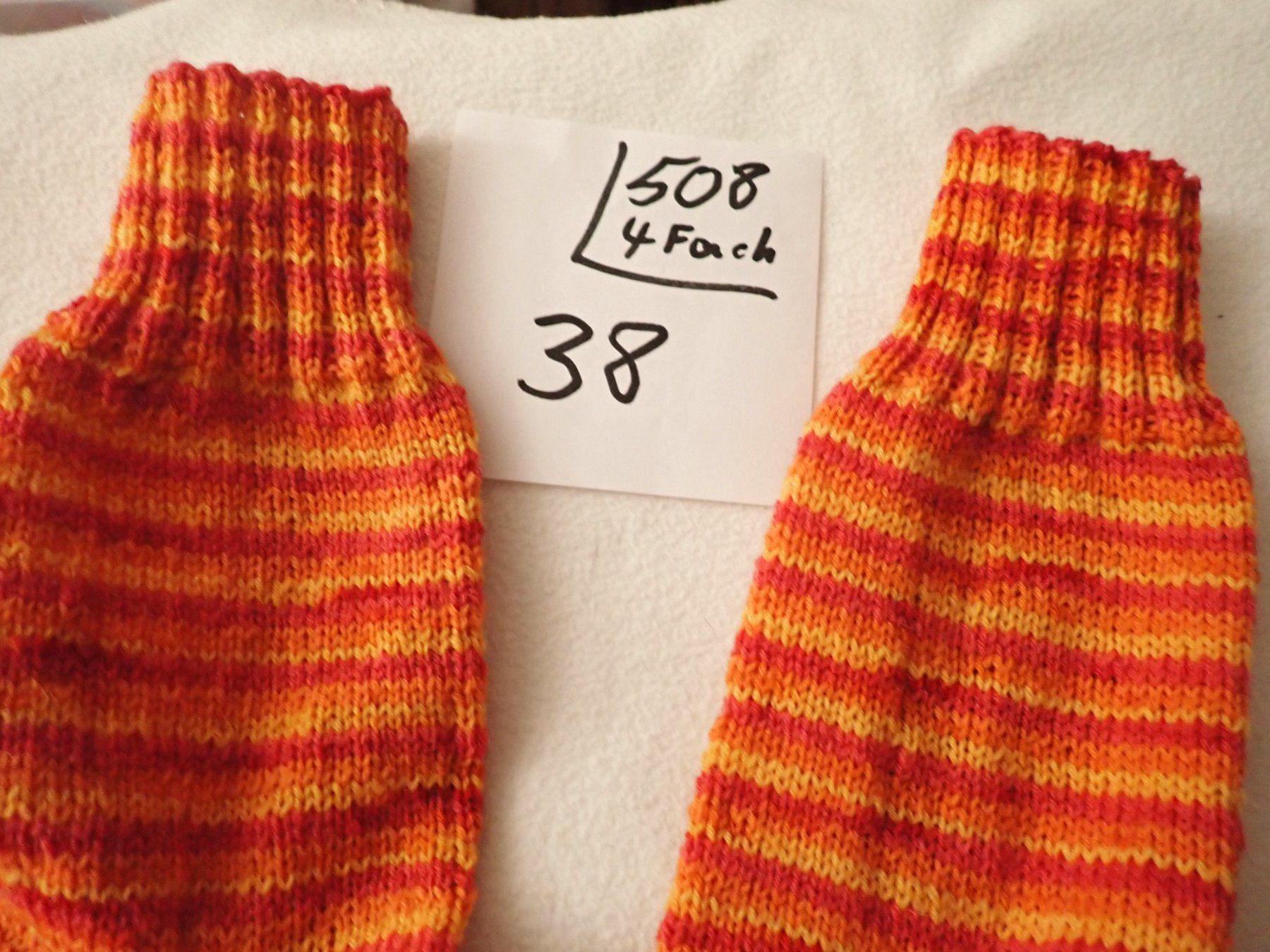 Calze: Handgestrickte Wollsocken  Gr.38   (508) – Nuovo e nell'imballaggio originale da neuenhof venduto da Caterchen 1