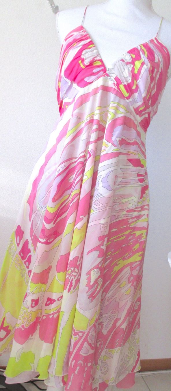 Emilio Pucci Vestiti: NEUES Pucci Seiden Sommerkleid – Nuovo (secondo la descrizione) da Etoy venduto da Airesun