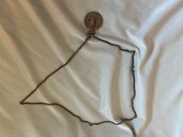 Halskette mit religiöser Medaille Pius XI