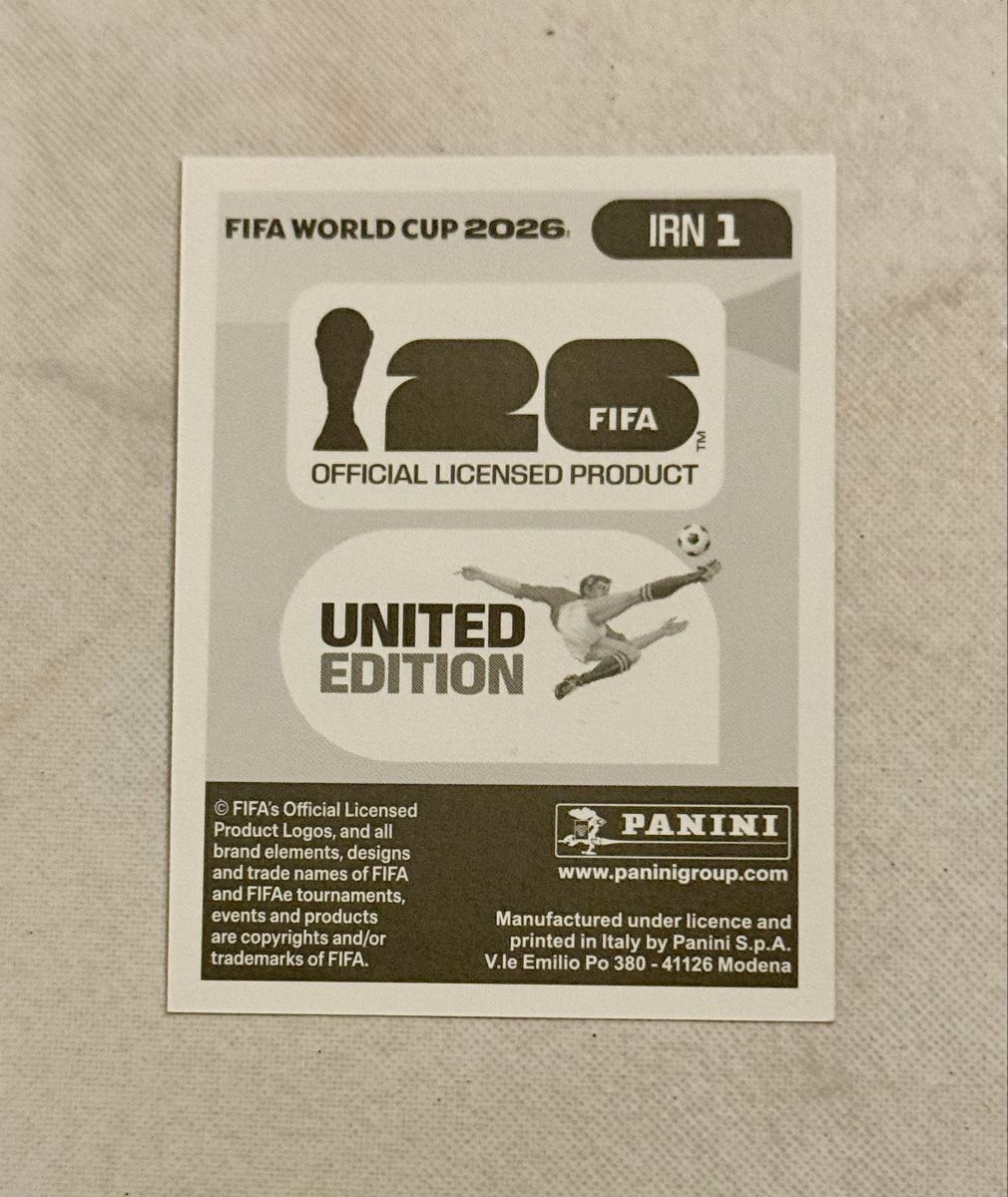 Panini Cartes à collectionner: Panini WM 2026!!! IRN 1 – Neuf (Voir description) à Oberentfelden par NunoLouro 1