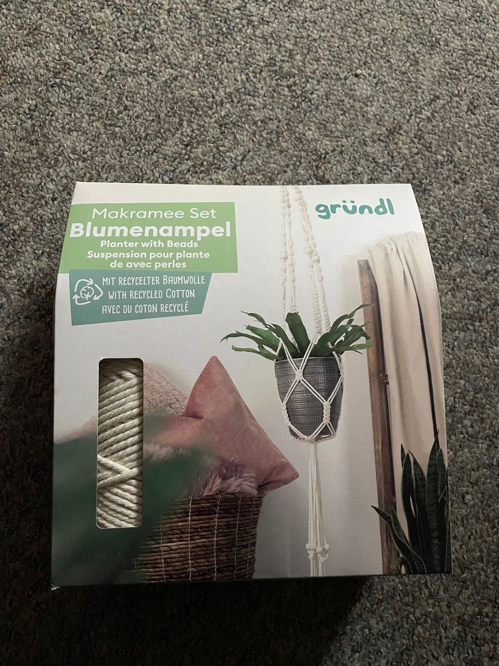 Tutte le decorazioni: Blumenampel set makrame basteln macrame bastelset Dekoration – Nuovo e nell'imballaggio originale da Buchs SG venduto da Billikatze5