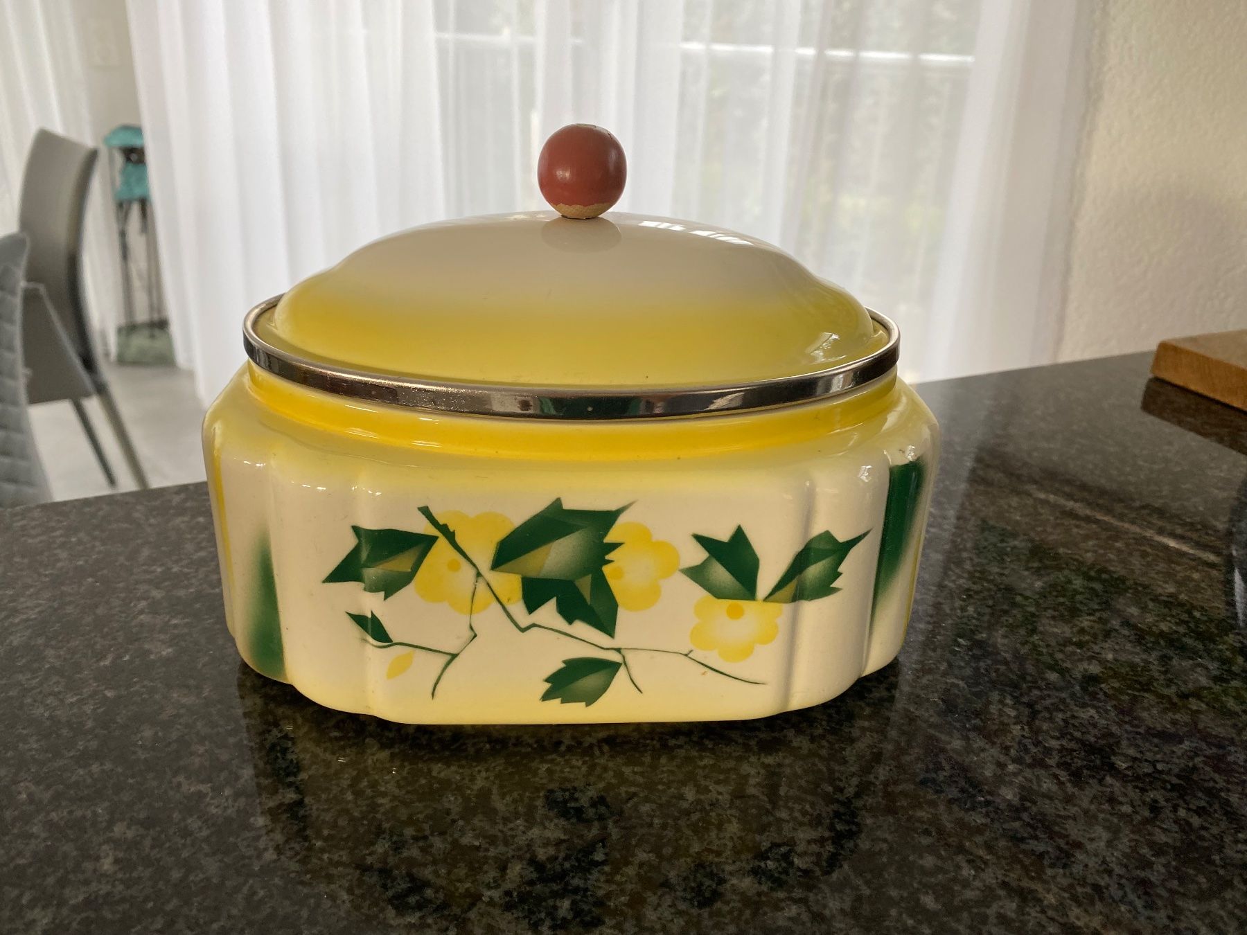 Zuccheriere: Alte Deckeldose Spritzdekor Vintage Retro – Usato da Buchs ZH venduto da Sten7 6