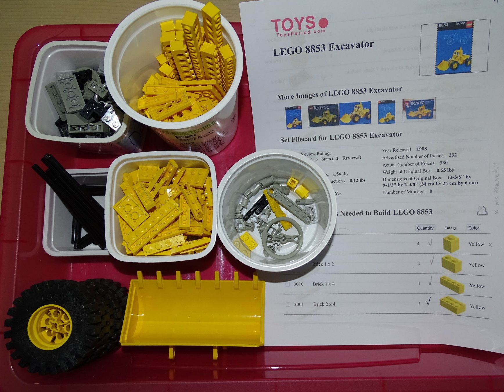 Lego Kit di costruzioni: Lego Technic Vintage - 8853 Radlader – Usato da Burgdorf venduto da wal_dh68 1