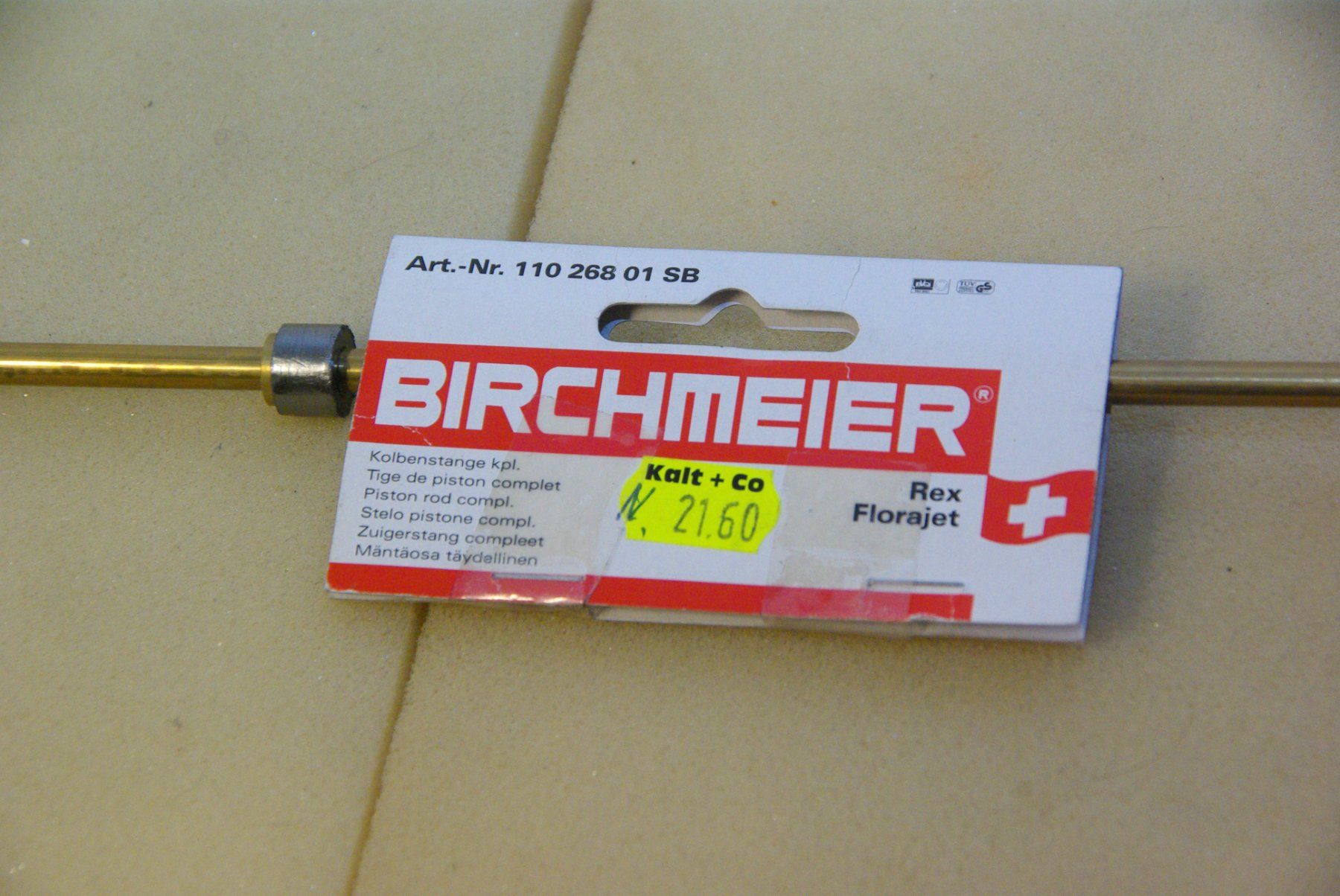 Birchmeier Tutti gli attrezzi: Birchmeier Kolbenstange komplett, rot – Nuovo (secondo la descrizione) da Herisau venduto da Cevianer1844 3