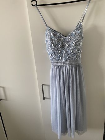 Kleid mit Veste hellblau