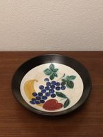 Vintage Keramik Schale Früchte Stilleben Haas Keramikschale