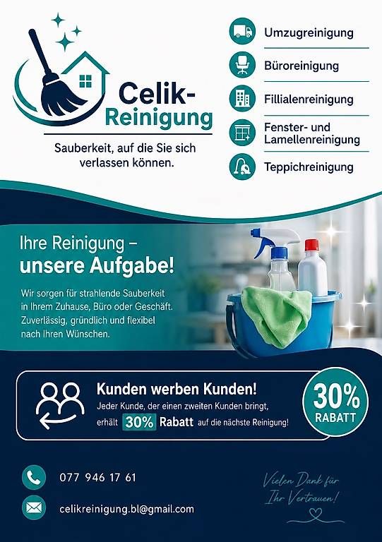 Altro per Ufficio & Commercio: Reinigung – Usato da Pratteln venduto da cel_8dgk