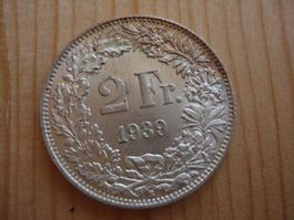 (P2) 2 Franken 1939 UNZ