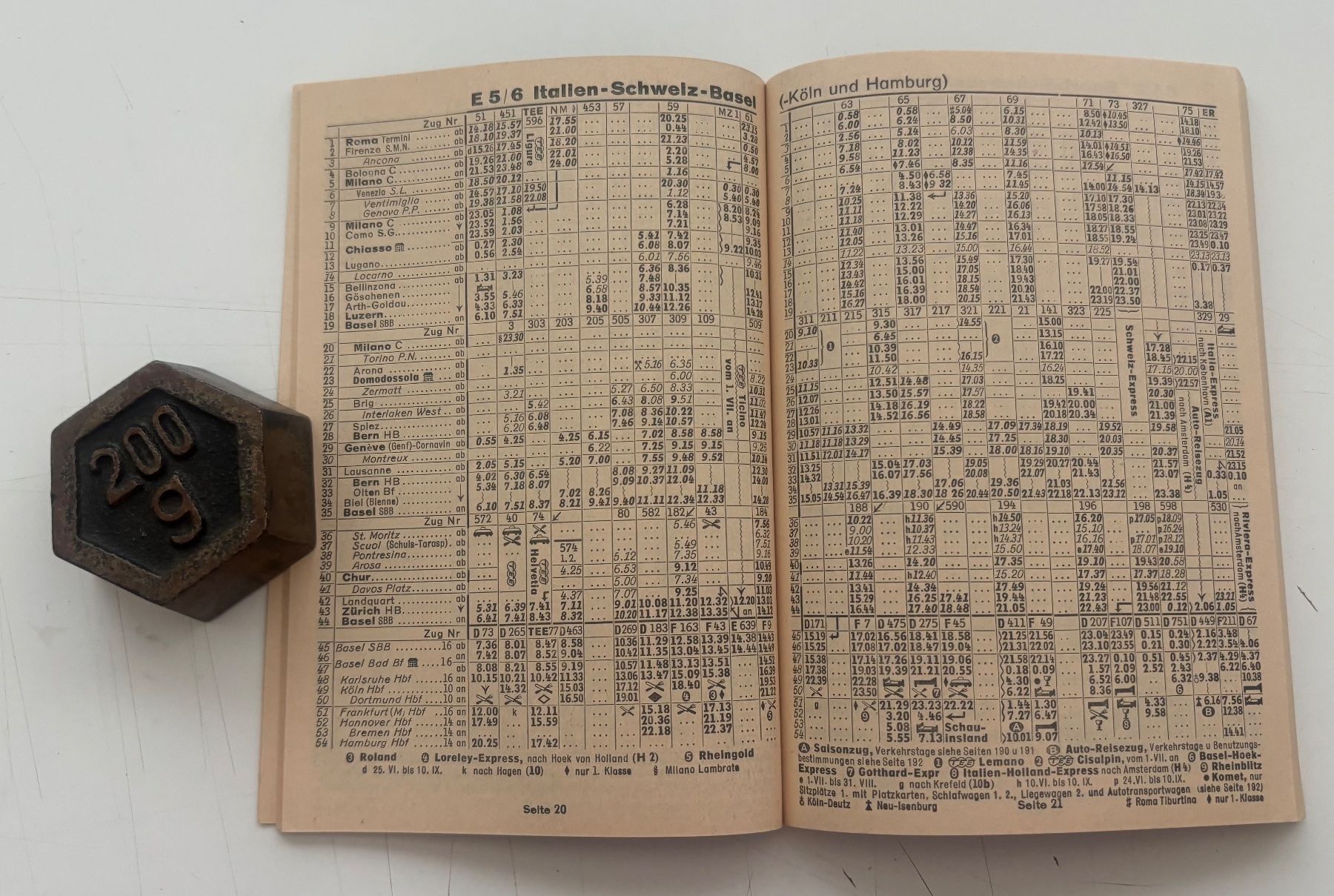 Bücher: DB Deutsche Bahn - Reisefernfahrplan Sommer 1961 – Gebraucht aus Neuchâtel von gefdeneuch 3