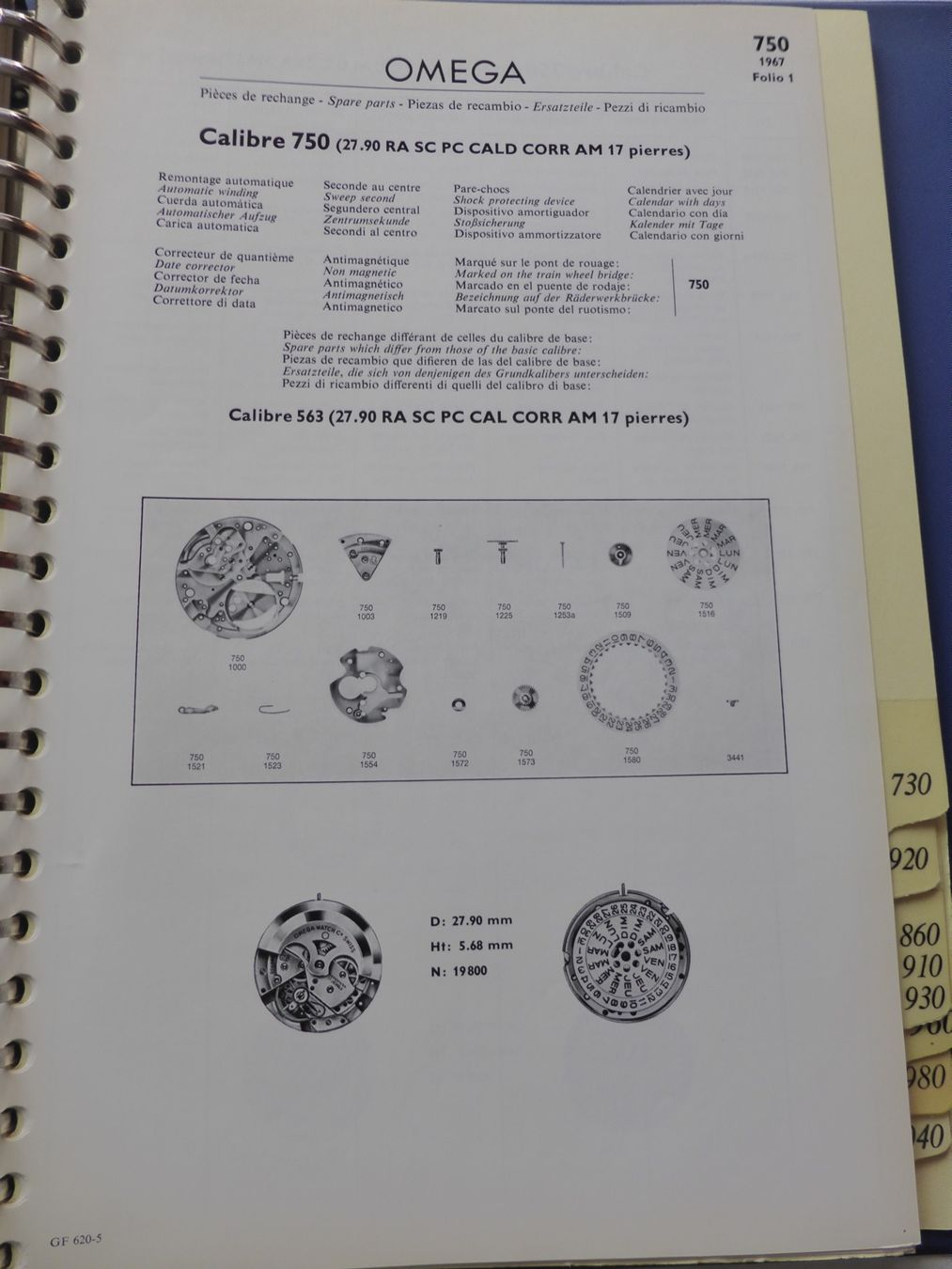 Omega Uhren: OMEGA Handbuch über Fournitouren – Gebraucht aus Gonten von luegemol 8