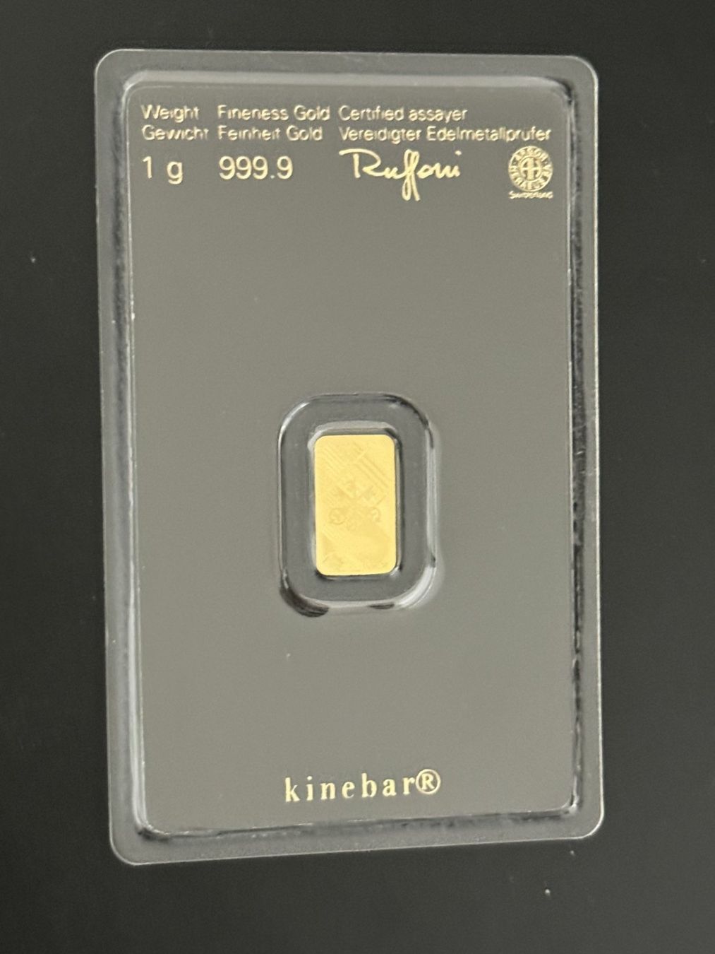 Goldbarren 1g UBS Bank Jubiläum (Neu und originalverpackt) in ...