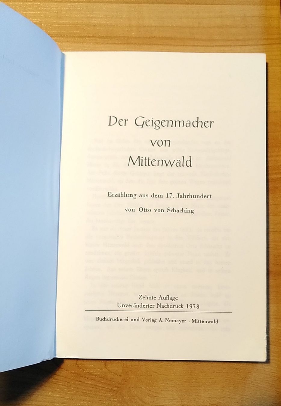 Libri: Der Geigenmacher von Mittenwald – Usato da Sion venduto da mel_68lb 1