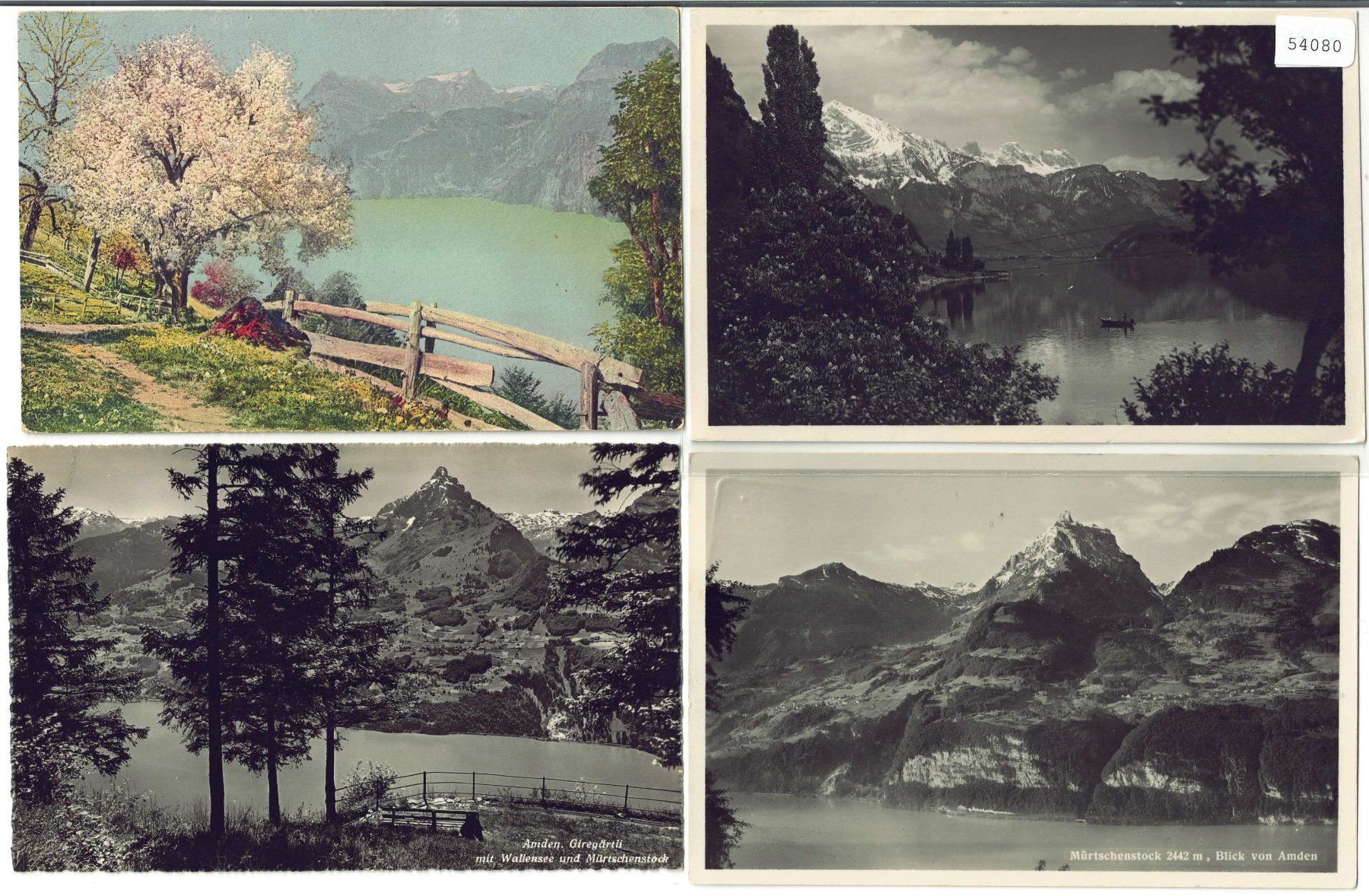 Ansichtskarten: 4 AK - Am Walensee Wallensee – Gebraucht aus Ettingen von Kartenplanet
