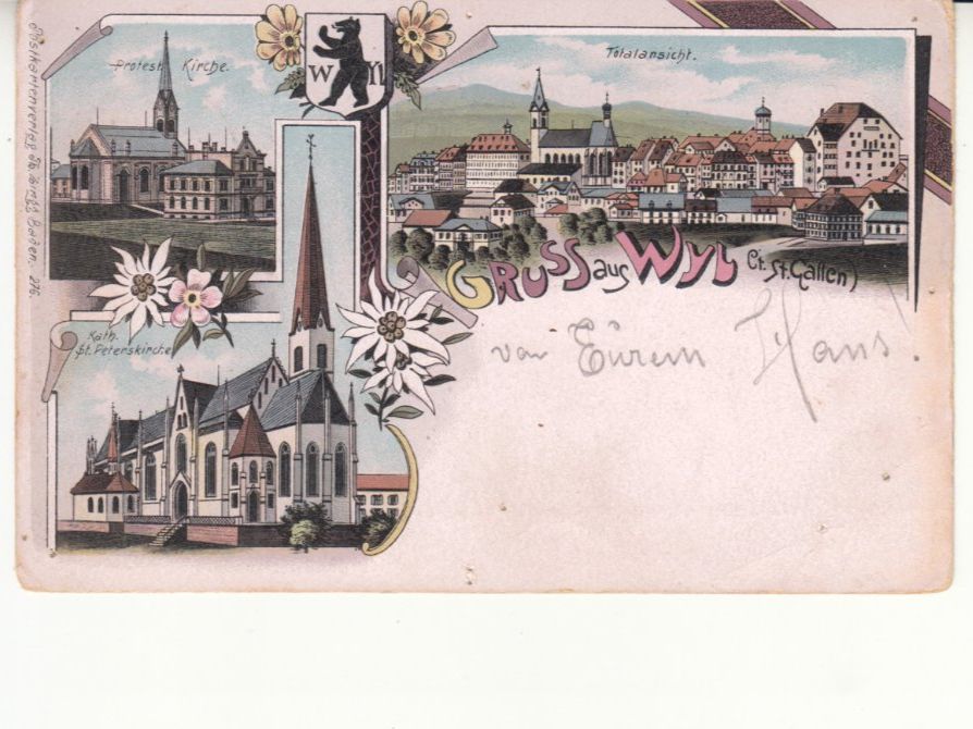 Ansichtskarten: Wil 1900 – Gebraucht aus Bürglen TG von StampGraf