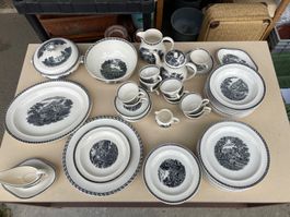 Wedgwood Barlaston Etruria- Lugano für 12 Personen