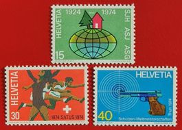 WERBEMARKEN SATZ 548 - 550 1974** POSTFRISCH