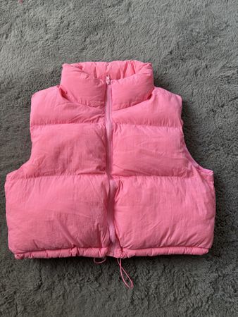 Pink cropped-Gillet Grösse S 