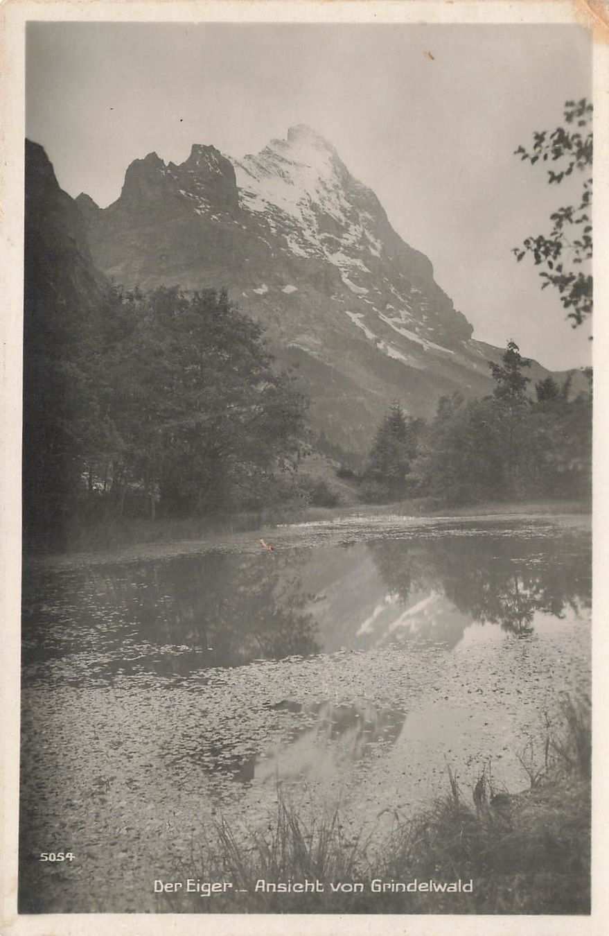 Cartoline postali: Grindelwald BE Eiger Ansicht See Berge – Usato da Biasca venduto da Blenio71