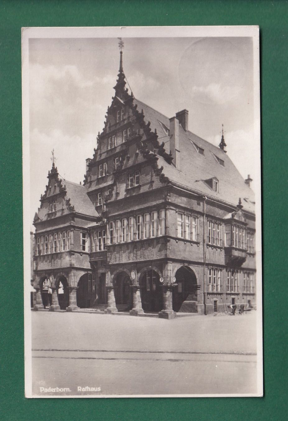 Cartoline postali: PADERBORN - Rathaus - 1932 – Usato da Pully venduto da nicecards-shop