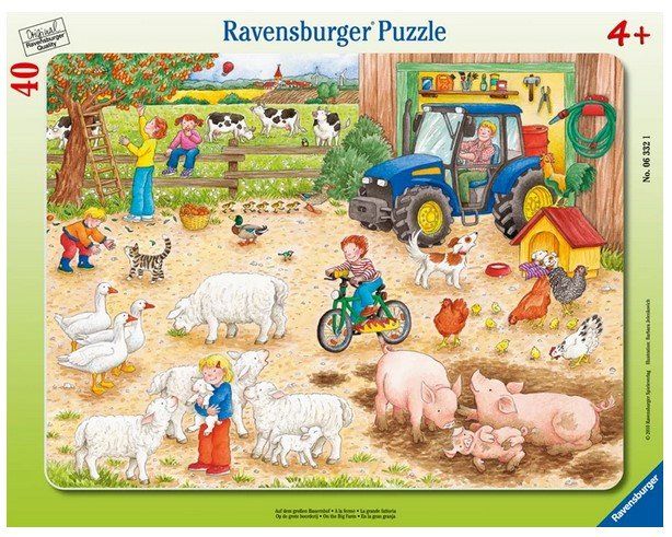 Ravensburger Puzzle: Rahmenpuzzle 40 Teile auf dem Bauernhof – Nuovo e nell'imballaggio originale da Oensingen venduto da Liquidations-Shop