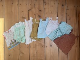 7 süsse Babykleider Sommer Gr. 62