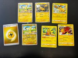 Pokemon Sammlung - Pichu, Pikachu und Raichu - en