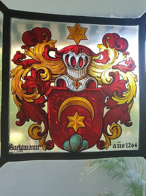 Sonstige Antiquitäten & Kunst: Antike Wappenscheibe "Bühlmann" – Gebraucht aus Frick von wbc