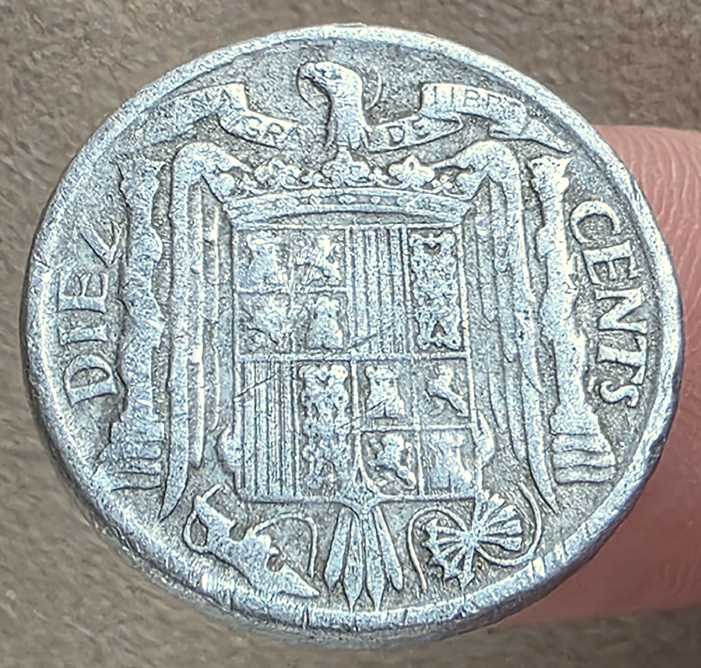 Tutti le monete: SPANIEN 10 CENTIMOS 1940 – Usato da Winterthur venduto da Creso70 1