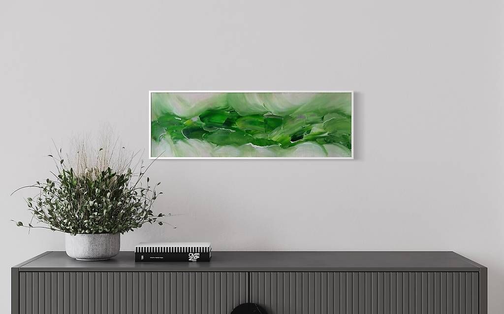 Dipinti: Acrylbild 20x60cm grün – Nuovo e nell'imballaggio originale da Urdorf venduto da manuela4