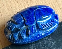 Ägyptischer Skarabäus-aus Lapislazuli, Blau, Antik, Selten!